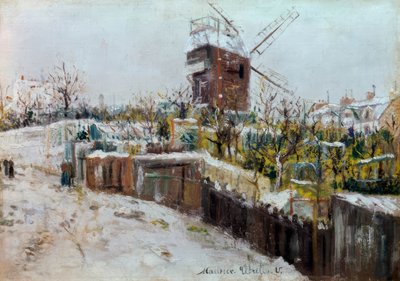Moulin de la Galette lumessa tekijältä Maurice Utrillo