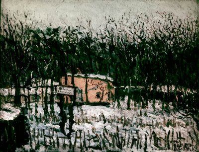 Butte Pinson lumessa tekijältä Maurice Utrillo