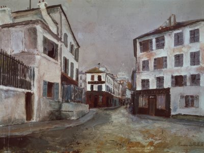 Rue Norvins -katu tekijältä Maurice Utrillo