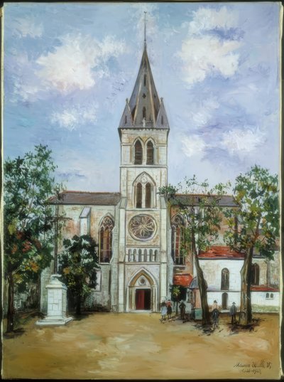 Saint-Pierre-kirkko, Orthez, Pyreneet tekijältä Maurice Utrillo