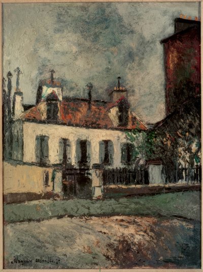 Pariisin esikaupunki tekijältä Maurice Utrillo