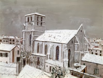 Saint-André-kirkko, Angoulême, lumessa tekijältä Maurice Utrillo