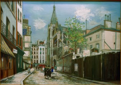 Kirche Saint-Séverin in Paris von Maurice Utrillo