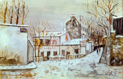 Montmartre, Rue Saint-Vincent tekijältä Maurice Utrillo