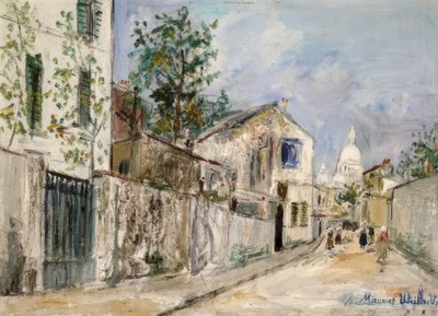 Abreuvoir-katu tekijältä Maurice Utrillo