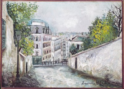 Rue du Mont-Cenis, Montmartre tekijältä Maurice Utrillo