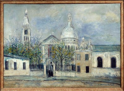 Pyhän Pietarin kirkko Montmartressa tekijältä Maurice Utrillo