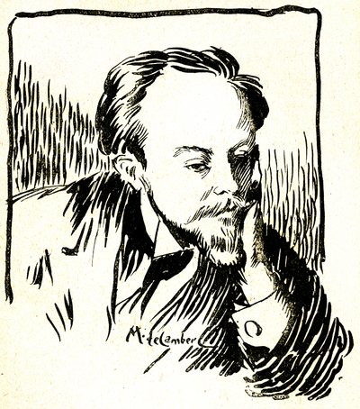 Gustave Le Rouge, noin 1899 (puukaiverrus). tekijältä Maurice Walter Edmond de Lambert