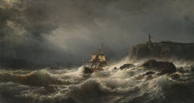 Hylky Jerseyn saarella, 1862 tekijältä Mauritz Frederik Hendrik De Haas