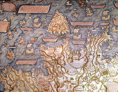 Näkymä Borneon saaristolle 1459 Biblioteca Marciana, Venetsia tekijältä Mauro Fra