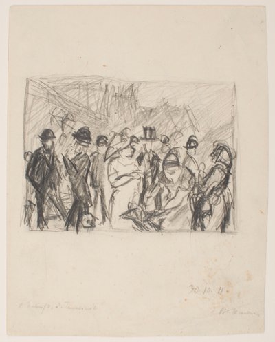 2 [Toinen] Tauentzienstrassen luonnos tekijältä Max Beckmann