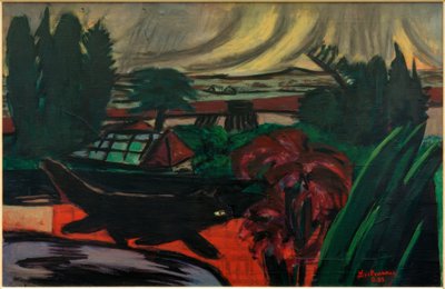 Iltapuutarha ukkosmyrskyssä tekijältä Max Beckmann