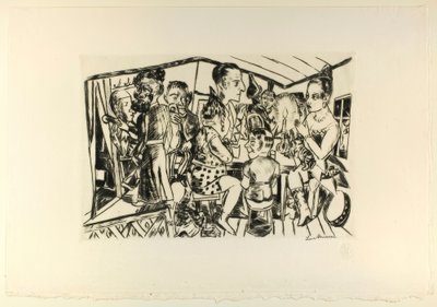 Kulissien takana, levy kolme Jahrmarktista tekijältä Max Beckmann