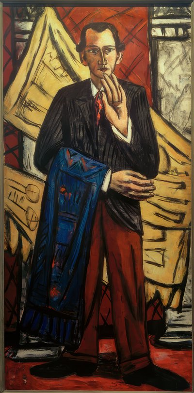 Mattokauppiaan muotokuva tekijältä Max Beckmann