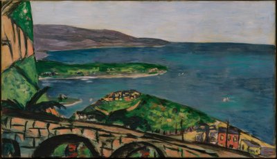 Näkymä Cap Martinille, sininen tekijältä Max Beckmann