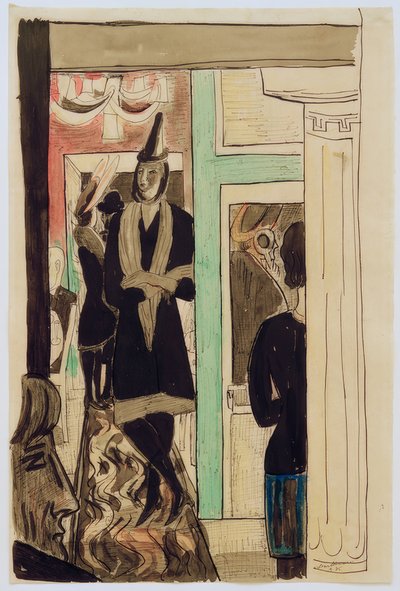 Kahvila (puhelin) tekijältä Max Beckmann