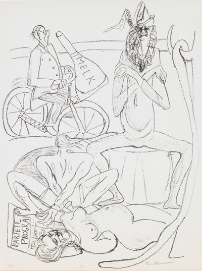 Sirkus, levy 12 portfoliosta "Päivä ja unelma" tekijältä Max Beckmann