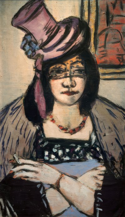Nainen hattu ja hunnu tekijältä Max Beckmann