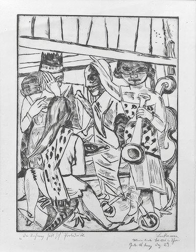 Verho nousee tekijältä Max Beckmann