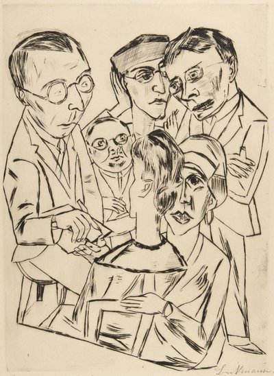 Piirtäjä seurapiireissä tekijältä Max Beckmann