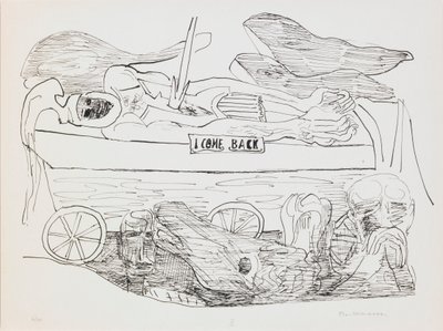 Dream of War, levy 10 portfoliosta "Day and Dream" tekijältä Max Beckmann