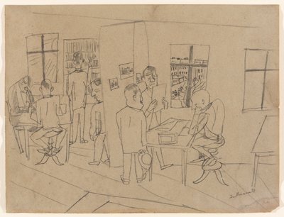 Toimitushuone tekijältä Max Beckmann