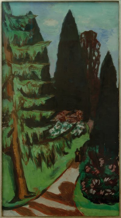Eyckenstein-Zypressen tekijältä Max Beckmann