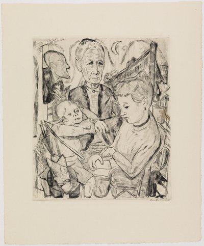 Perhekohtaus (Beckmannin perhe) tekijältä Max Beckmann
