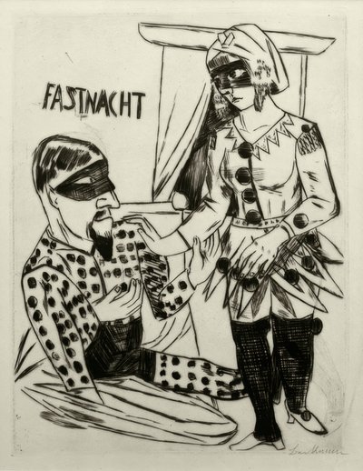 Mardi Gras tekijältä Max Beckmann