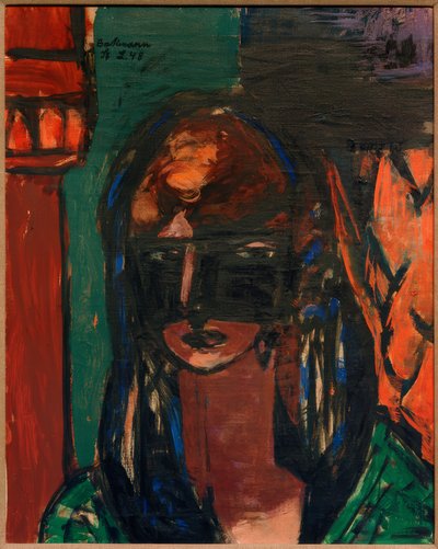 Nainen naamiolla tekijältä Max Beckmann