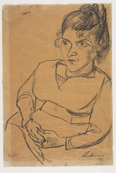 Fridel Battenberg, Halbfigur, sitzend tekijältä Max Beckmann