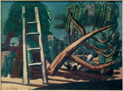 Suuri ukkosmyrsky maisema tekijältä Max Beckmann