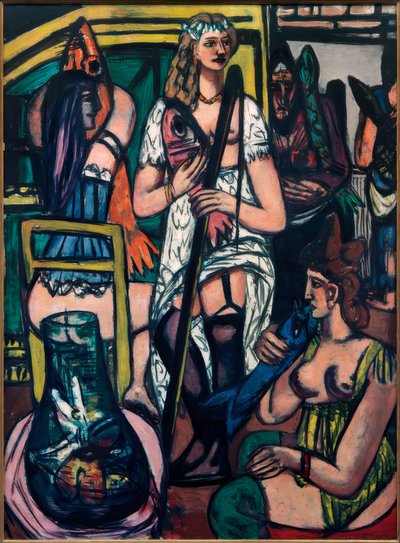 Iso kuva naisista, kalastajista tekijältä Max Beckmann