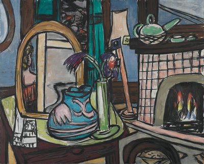 Suuri asetelma ja kyyhkysiä tekijältä Max Beckmann