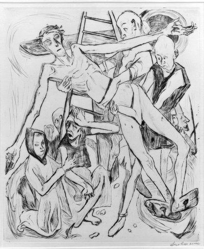 Puolitoimi kissan kanssa tekijältä Max Beckmann