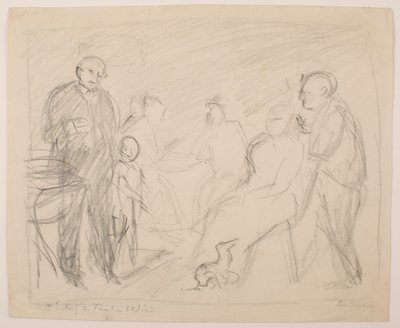 II [Toinen] luonnos Zechin perheen muotokuvaan tekijältä Max Beckmann
