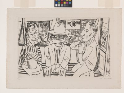 Raitiovaunussa tekijältä Max Beckmann