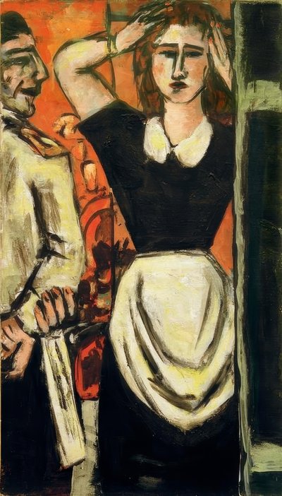 Tarjoilija ja vaatehuone tekijältä Max Beckmann