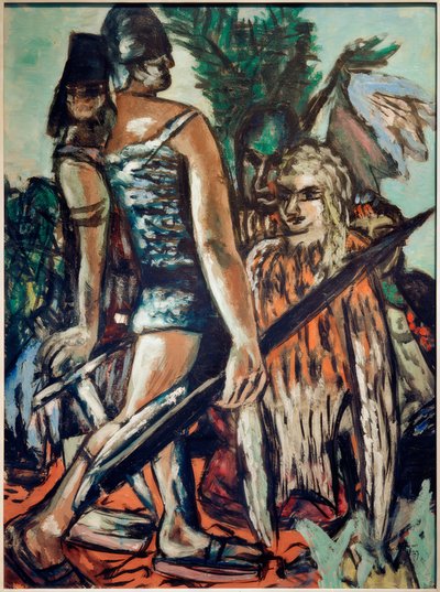 Soturi ja lintu nainen tekijältä Max Beckmann