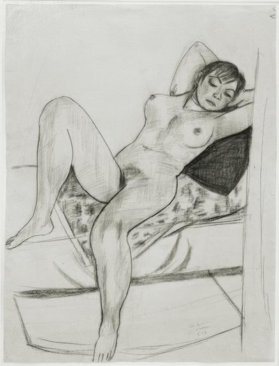 Makaava nainen alaston tekijältä Max Beckmann