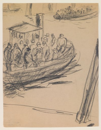 Longboat ja Longshoremen tekijältä Max Beckmann