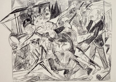 Marttyyrikuolema, Max Beckmann (1884-1950), kaiverrus. Saksa, 1900-luku. tekijältä Max Beckmann