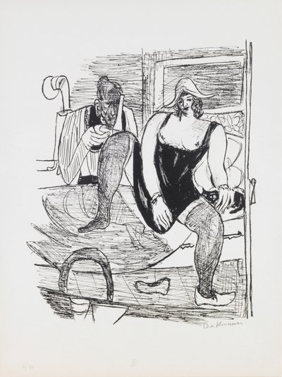 Aamu, levy 11 portfoliosta "Päivä ja unelma" tekijältä Max Beckmann