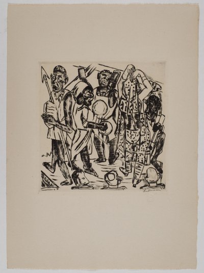 ”Musta tanssi” tekijältä Max Beckmann