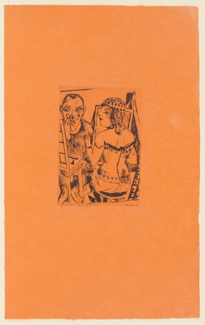 Tafel 2 der Serie: Jährlicher Jahrmarkt tekijältä Max Beckmann