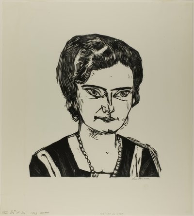 Muotokuva rouva H.M. (Naila), levy kaksi teoksesta Die Kunst der Gegenwart. tekijältä Max Beckmann