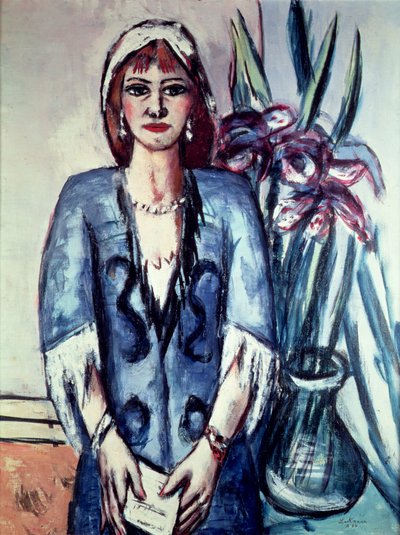 Quappi sininen ja harmaa tekijältä Max Beckmann