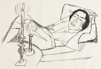 Makaava nainen (Johanna Loebin muotokuva) tekijältä Max Beckmann