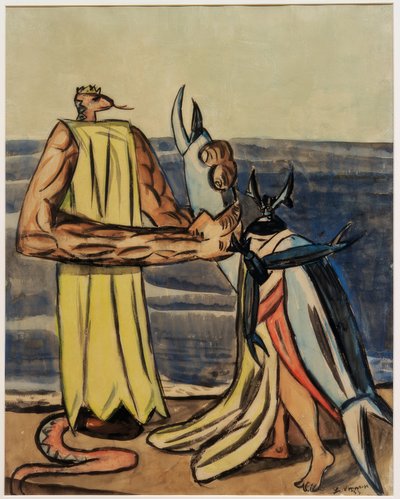 Käärmekuningas ja polttarikuoriainen tekijältä Max Beckmann