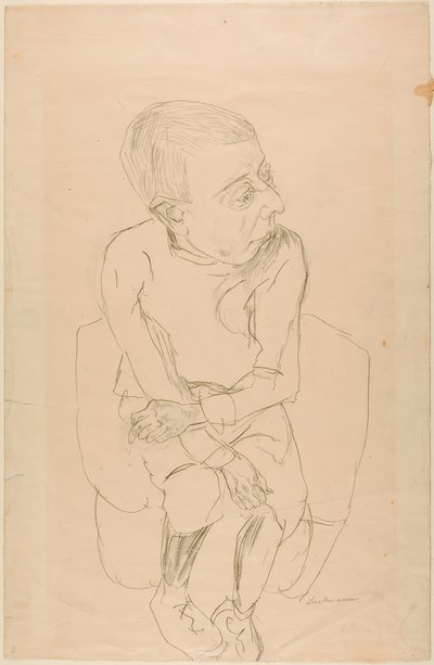 Istuva poika tekijältä Max Beckmann